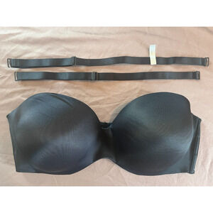 Strapless Bra 44DD Ambrielle Black Underwire Convertible Plus